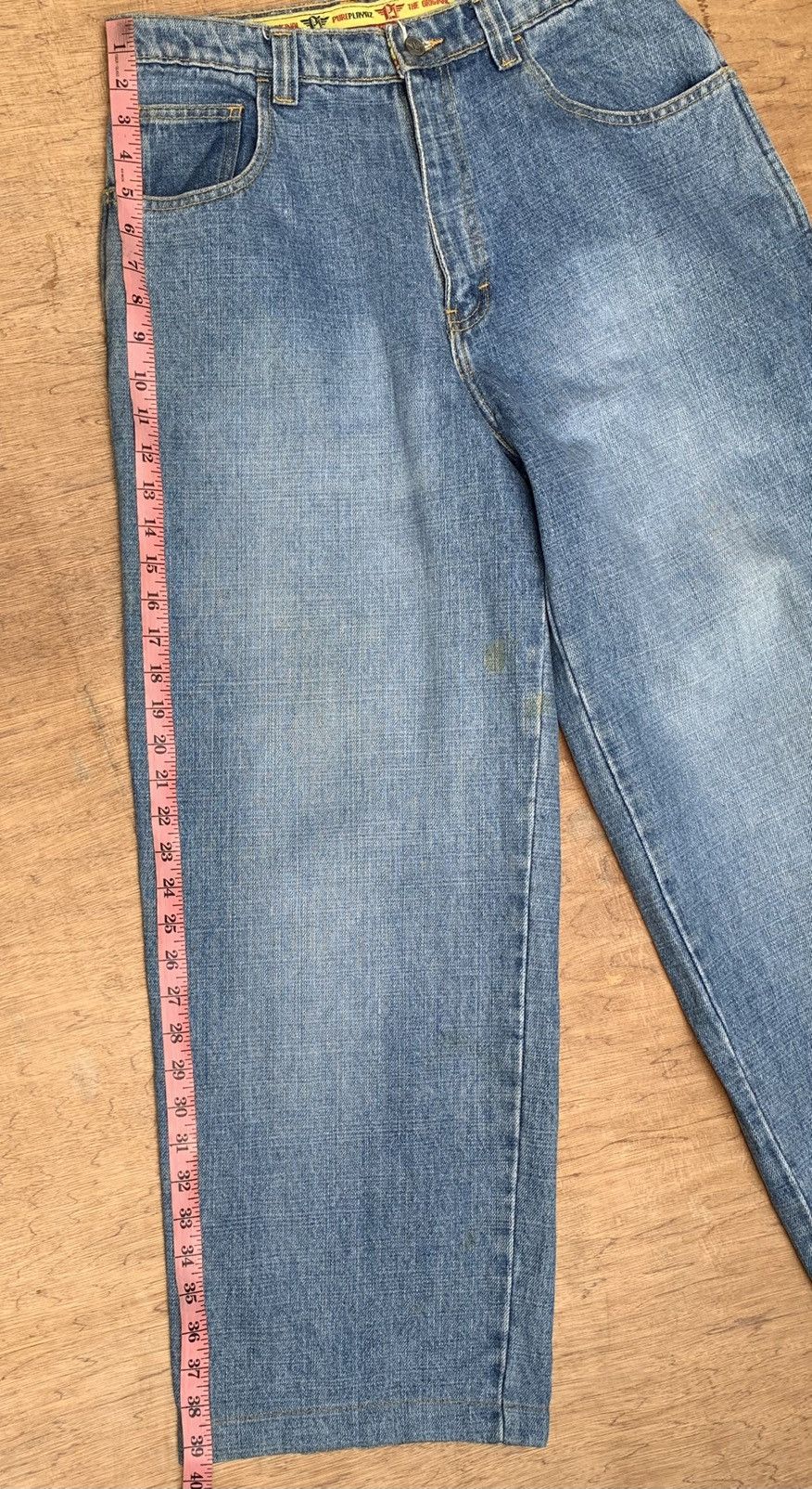 Japanese Brand Vtg PUREPLAYAZ Jeans Baggy Carpenter Like Jnco Hip Hop Pant Size US 31 - 24 Thumbnail