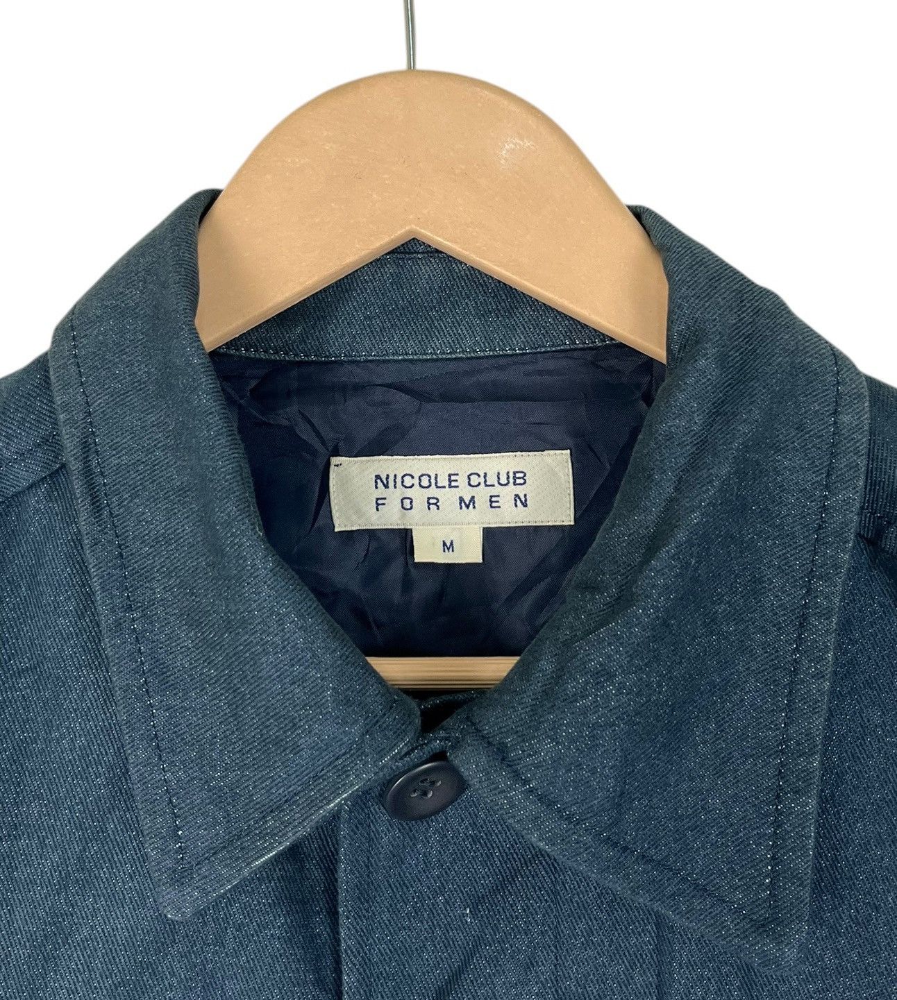 Japanese Brand × Nicole Club Nicole Club For Men Denim Button Jacket Size US M / EU 48-50 / 2 - 9 Thumbnail