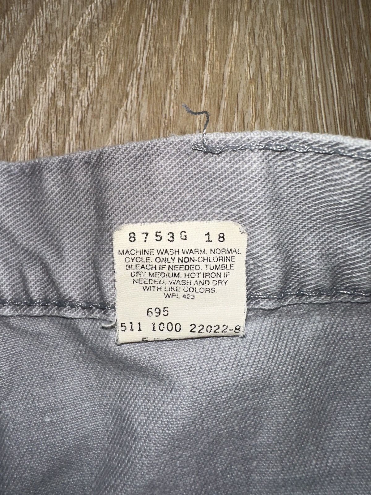 Levi's × Vintage Vintage Levi’s 550 Grey Made In USA Straight Denim Jeans Size US 38 / EU 54 - 7 Thumbnail