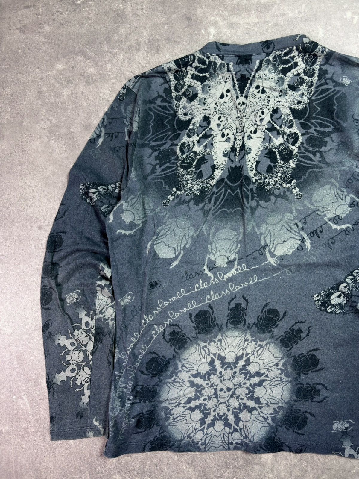 Roberto Cavalli 00s Class Roberto Cavalli Skulls Insects AOP Longsleeve S M Size US M / EU 48-50 / 2 - 12 Thumbnail