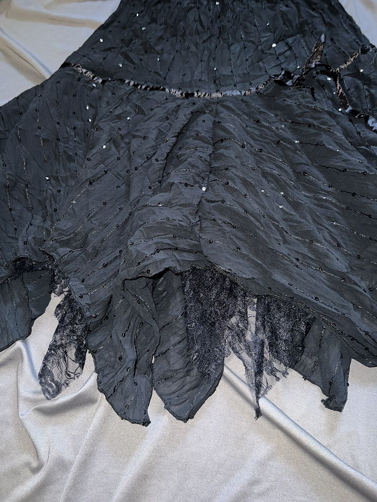 Japanese Brand × Seditionaries FLuTter asymmetrical sequin layered midi skirts 💫➕ Size 27" / US 4 / IT 40 - 6 Thumbnail
