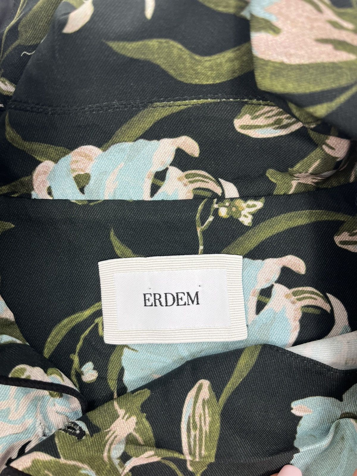 Erdem FLOWER PRINT PIJAMA SHIRT Size US XL / EU 56 / 4 - 4 Thumbnail