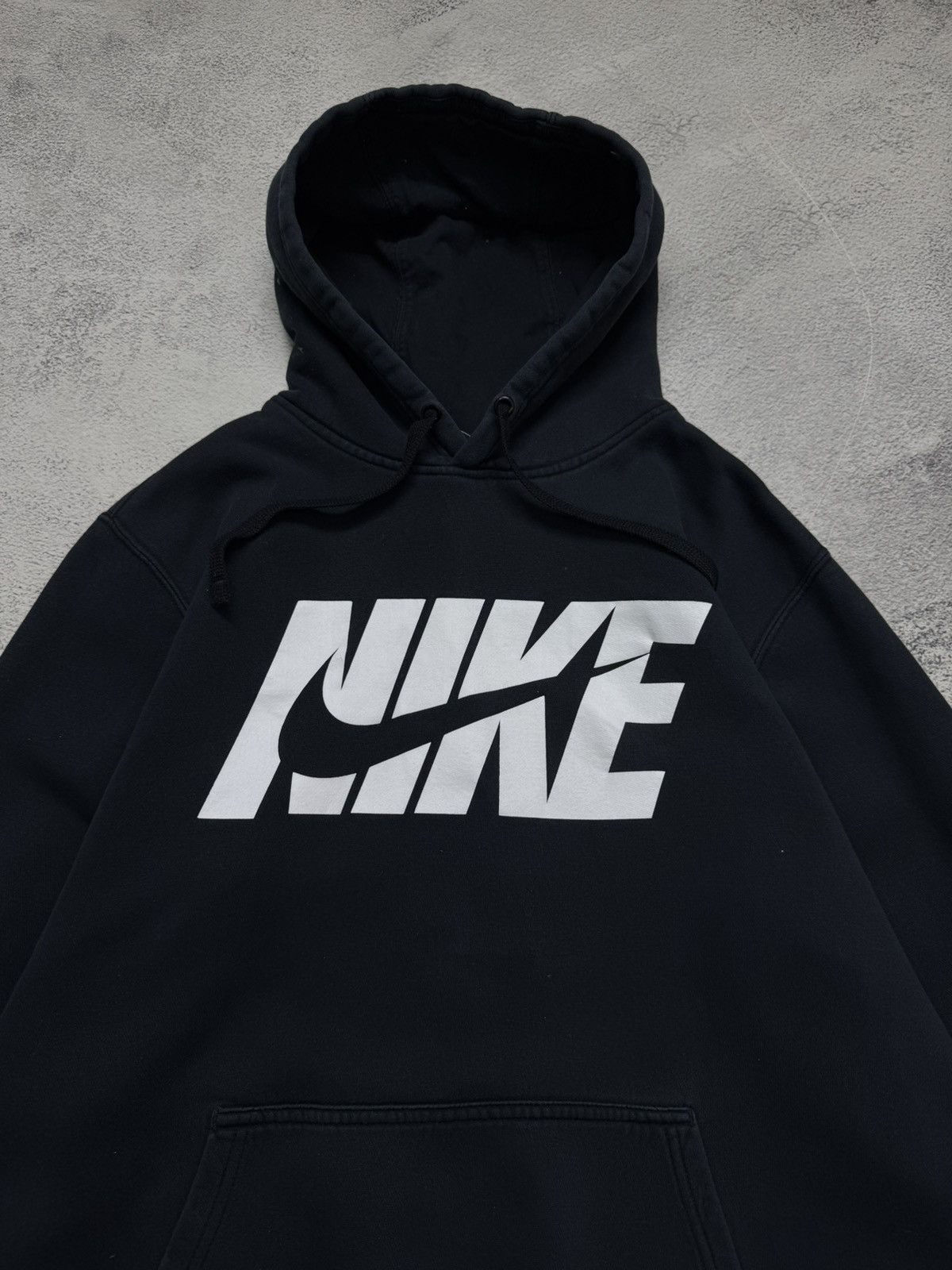 Nike Vintage Y2k Nike Big Swoosh Hoodie 00’s Size US L / EU 52-54 / 3 - 1 Thumbnail