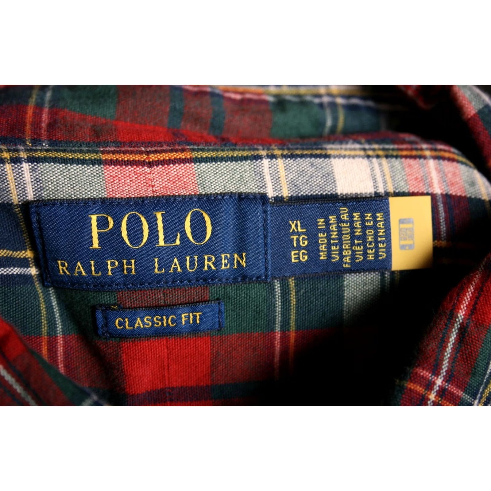 Polo Ralph Lauren POLO RALPH LAUREN Shirt Plaid Long Sleeve Button-Front XL Cotton Classic Men Size US XL / EU 56 / 4 - 6 Thumbnail