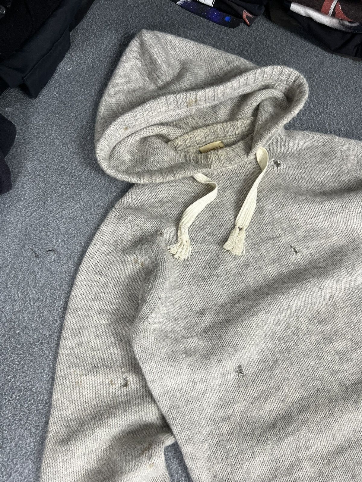 Diesel Vintage Diesel Knit Acryl Wool Distressed Hoodie Grunge Size US M / EU 48-50 / 2 - 2 Thumbnail