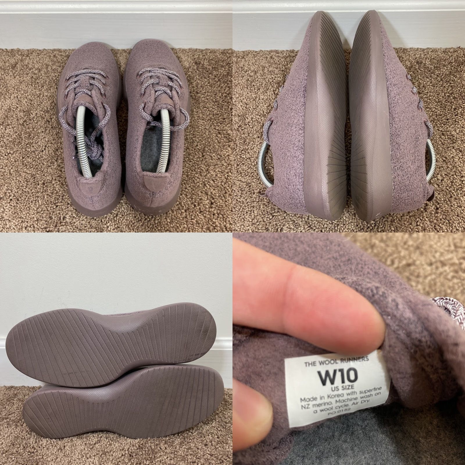 Allbirds Allbirds Womens Sneaker Wool Runners Kotare Plum Purple Size 10 Low Top Size L / US 10 / IT 46 - 8 Thumbnail