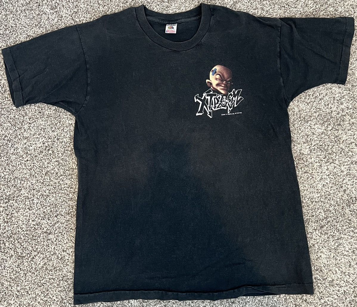 Fruit Of The Loom Vintage Fruit Of The Loom Xtreem 1995 Roller T Shirt Size XL Size US XL / EU 56 / 4 - 2 Thumbnail
