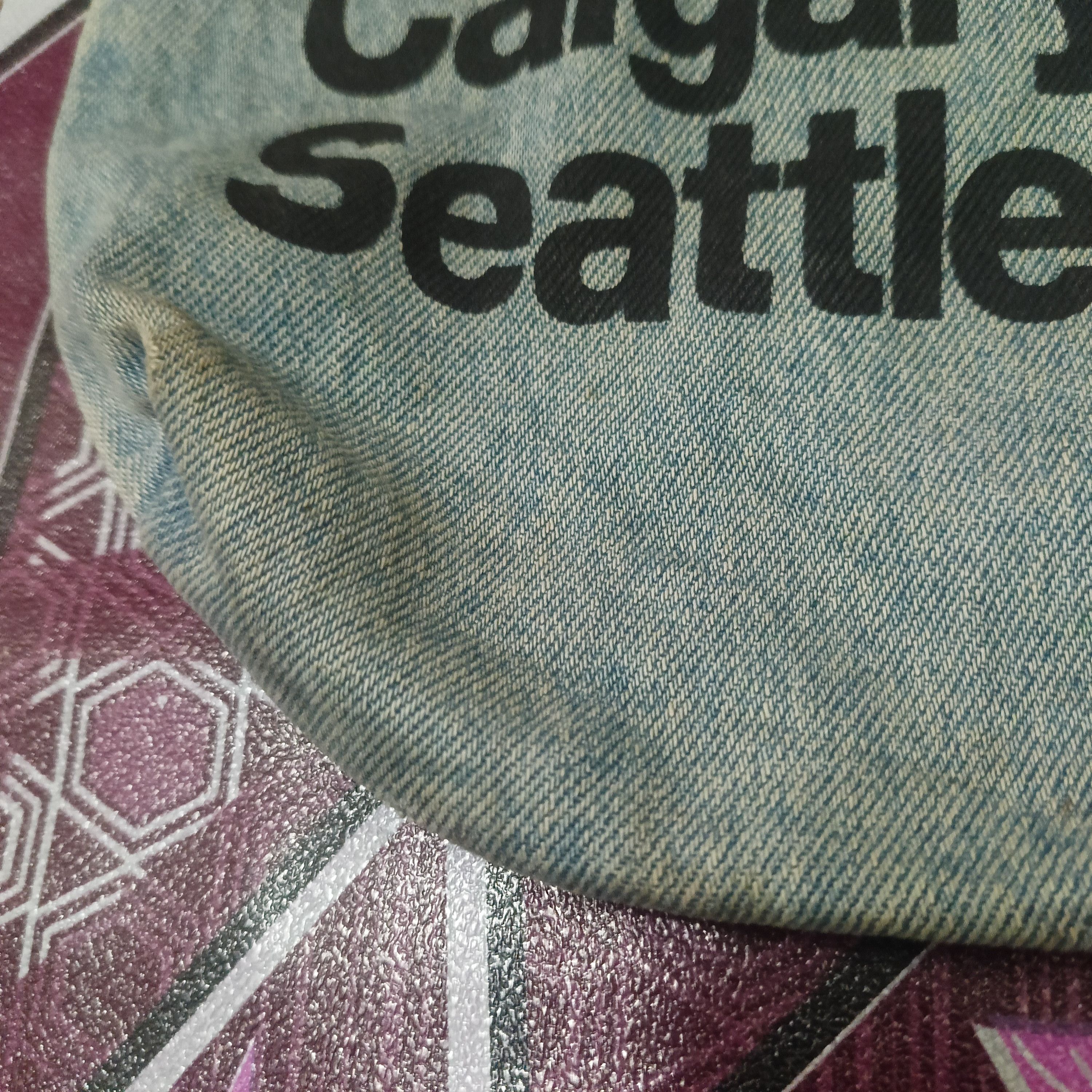 American Apparel Vtg American Apparel Denim Tote Bag Size ONE SIZE - 3 Thumbnail