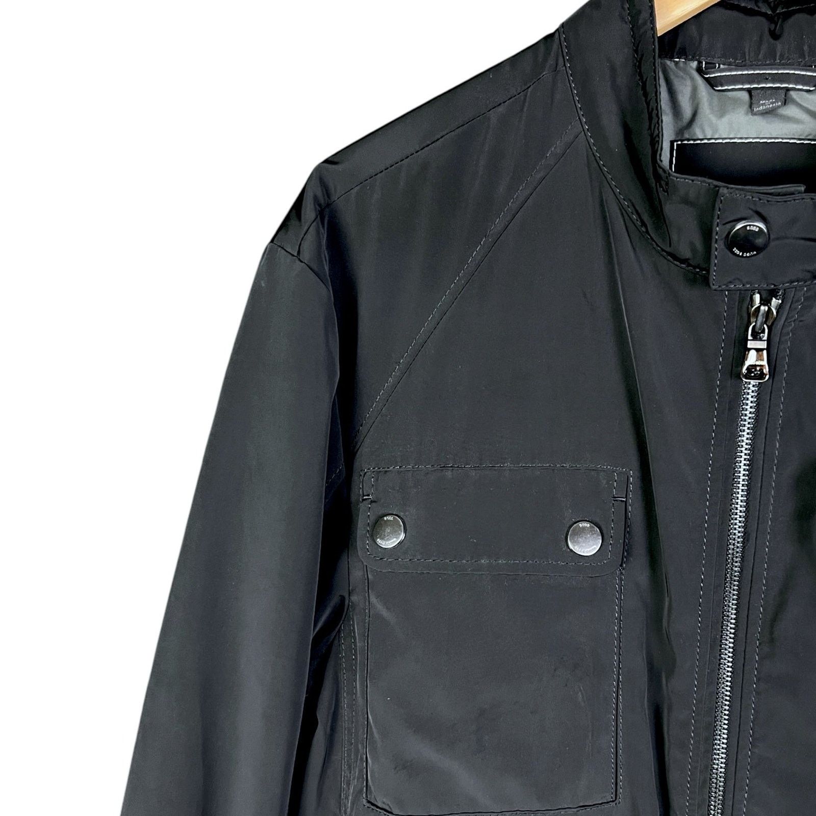 Hugo Boss Men's Boss by Hugo Boss Black Nylon Jacket Large $349 Retail Size US L / EU 52-54 / 3 - 5 Thumbnail