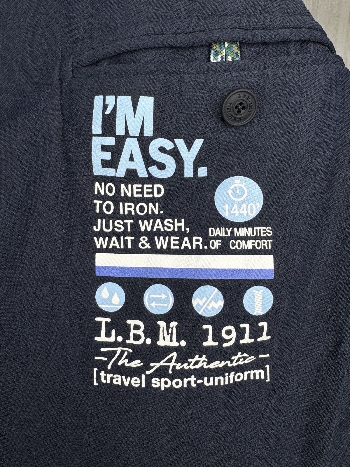 L.B.M. 1911 L.B.M 1911 Navy Travel Sport-Uniform double breasted blazer Size 40R - 13 Thumbnail