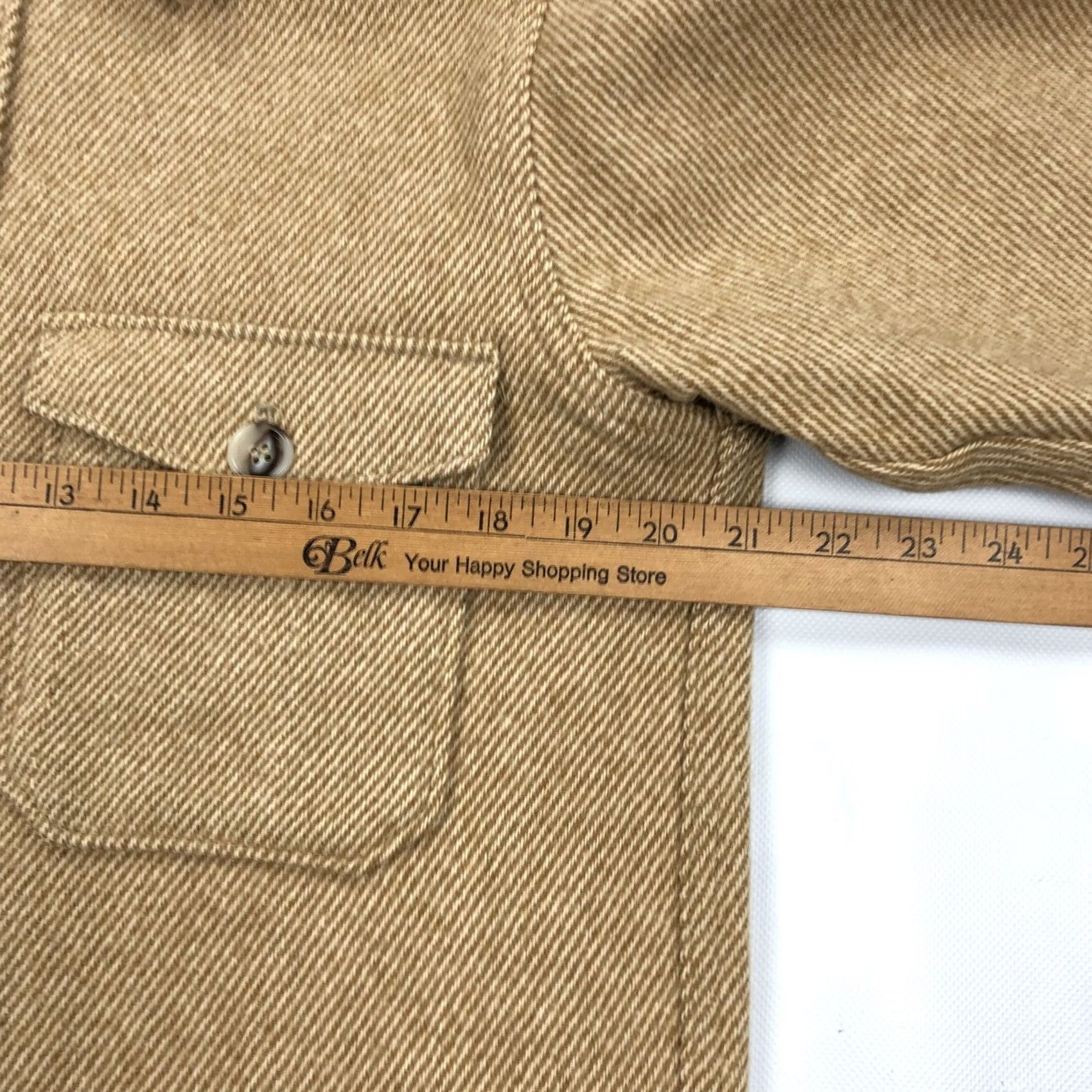 Vintage VINTAGE Woolrich Men's M Medium Brown Tan Wool Blend Heavy Button Down Shirt Size US M / EU 48-50 / 2 - 5 Thumbnail