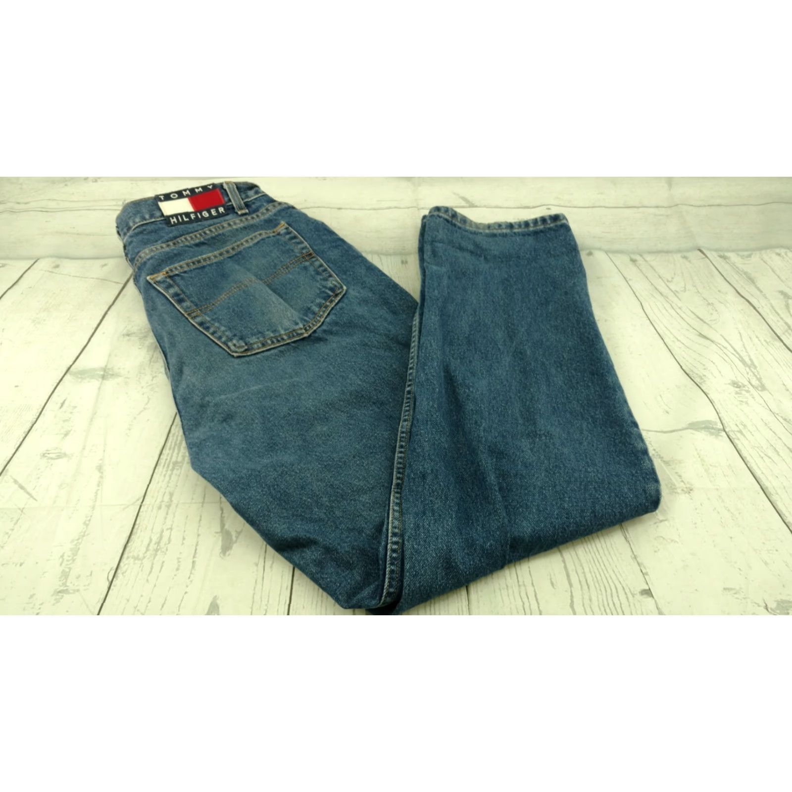 Tommy Hilfiger VTG Tommy Hilfiger Jeans 90s Street Style Mens 34 Jeans Blue 90s Womens Mens Boys Girls Size US 34 / EU 50 - 2 Thumbnail