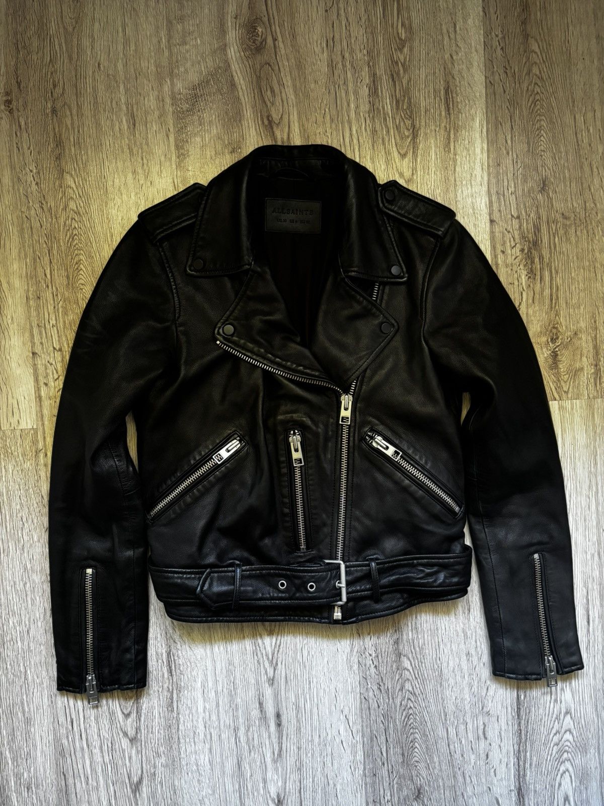 Allsaints All Saints BALFERN LEATHER BIKER JACKET Size M / US 6-8 / IT 42-44 - 1 Thumbnail