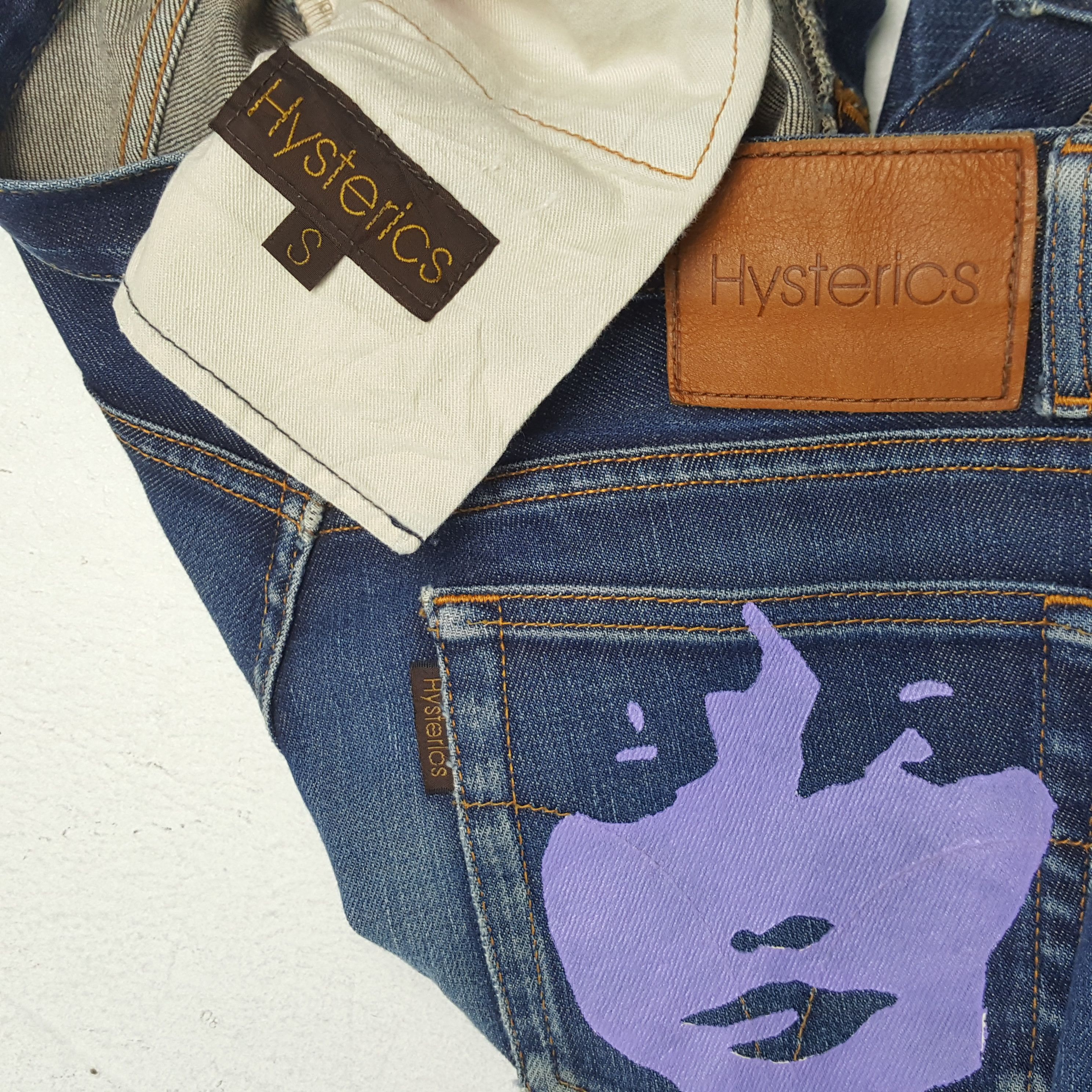 Hysteric Glamour × Japanese Brand × Vintage HYSTERIC GLAMOUR Japanese Brand Custom Art Style Jeans Size 29" - 14 Thumbnail
