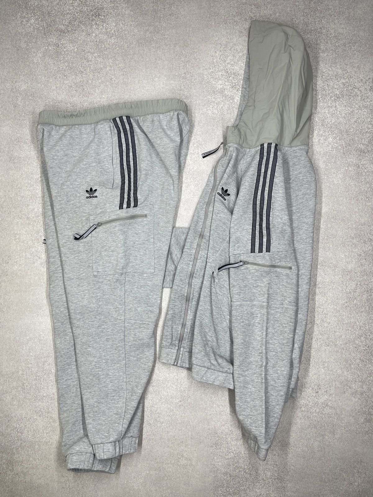Adidas Mens Adidas Suit Grey Sportswear Cargo Y2K Y3 Size US L / EU 52-54 / 3 - 2 Thumbnail