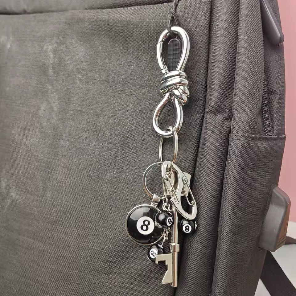 Other Twists Carabiner Bottle Opener Black 8 Backpack Keychain Size ONE SIZE - 3 Thumbnail