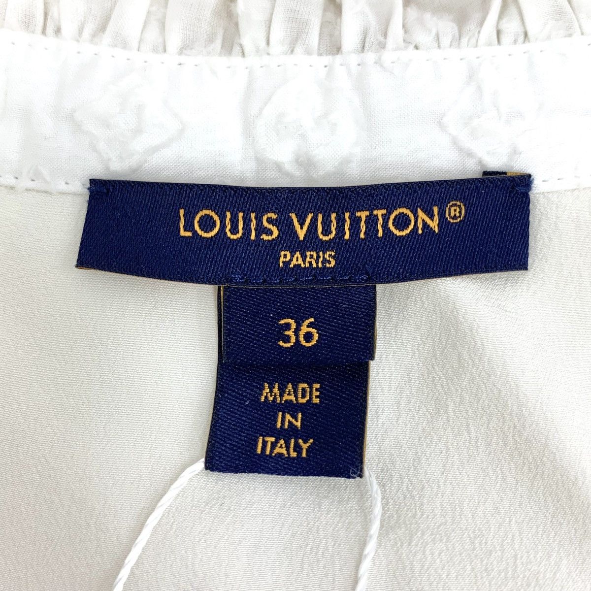 Louis Vuitton Louis Vuitton White Full Print Silk Sleeveless Dress K26WX Size XS / US 0-2 / IT 36-38 - 6 Thumbnail