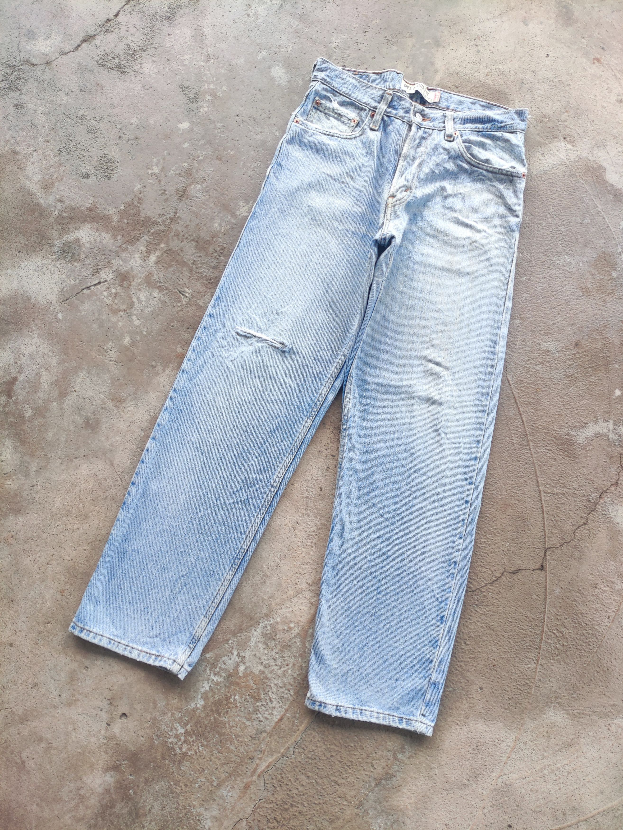 Levi's Vintage Levi's Denim Distress Faded Pants W32 Size US 32 / EU 48 - 2 Thumbnail