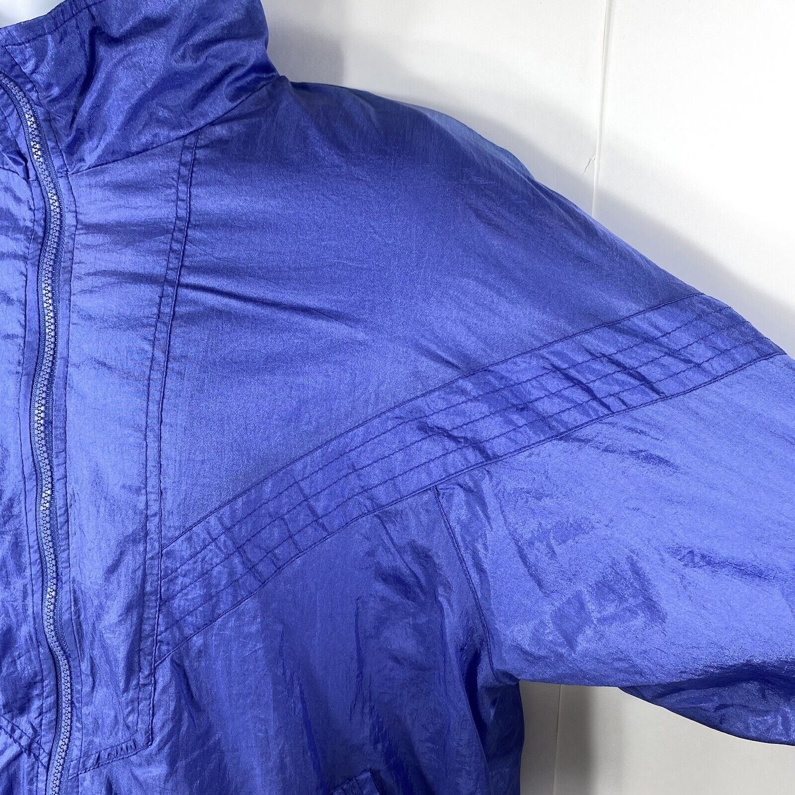 Vintage Vintage Wilson Medium Track Jacket Windbreaker Nylon Coat Size M / US 6-8 / IT 42-44 - 3 Thumbnail