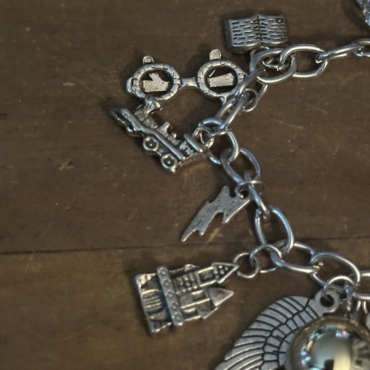 Other Silver tone charm bracelet with assorted charms Size ONE SIZE - 5 Thumbnail
