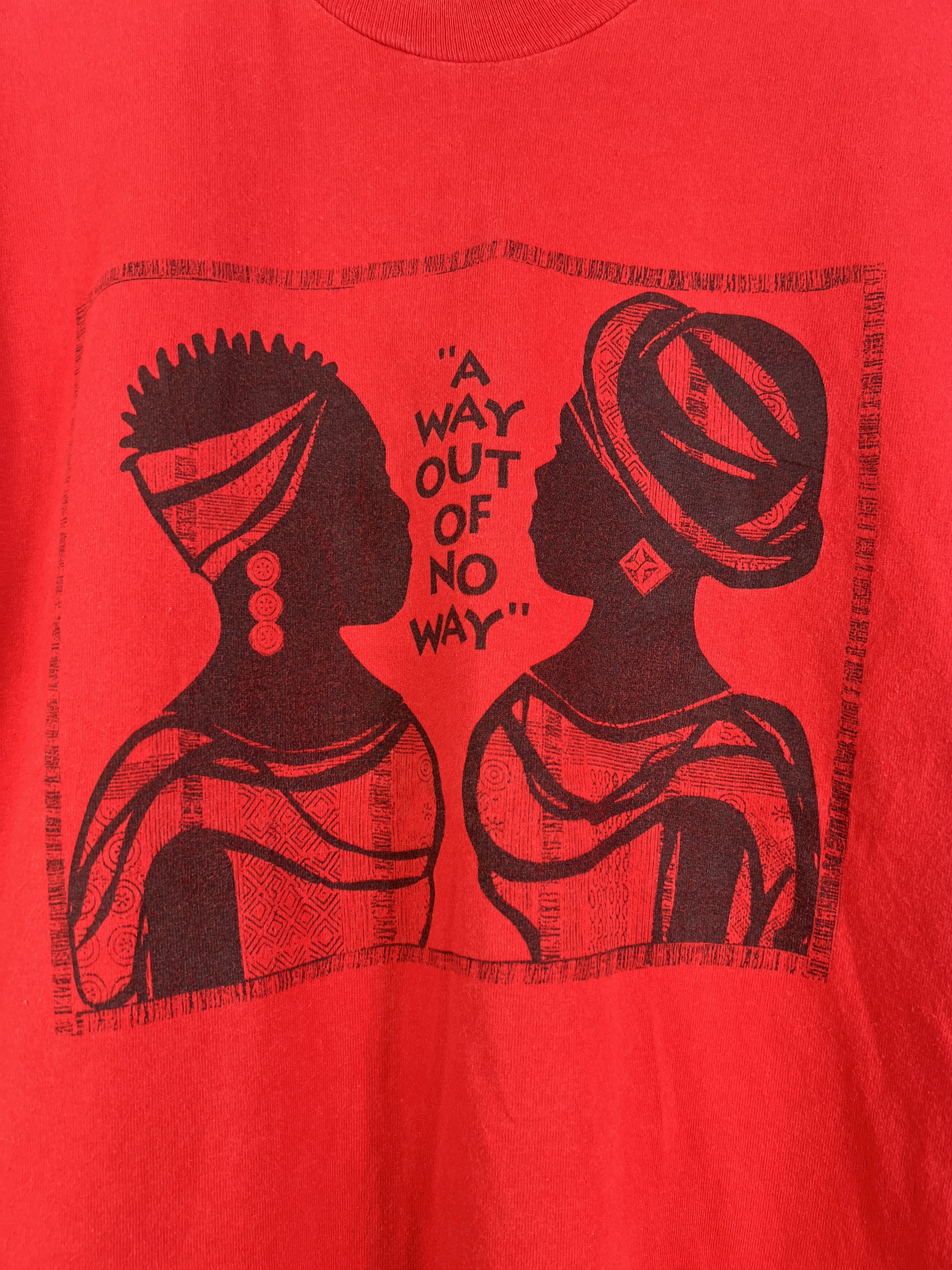 Vintage No.5171 Vintage 90s Black Women Art Graphic Tee (XL) Size US XL / EU 56 / 4 - 2 Thumbnail
