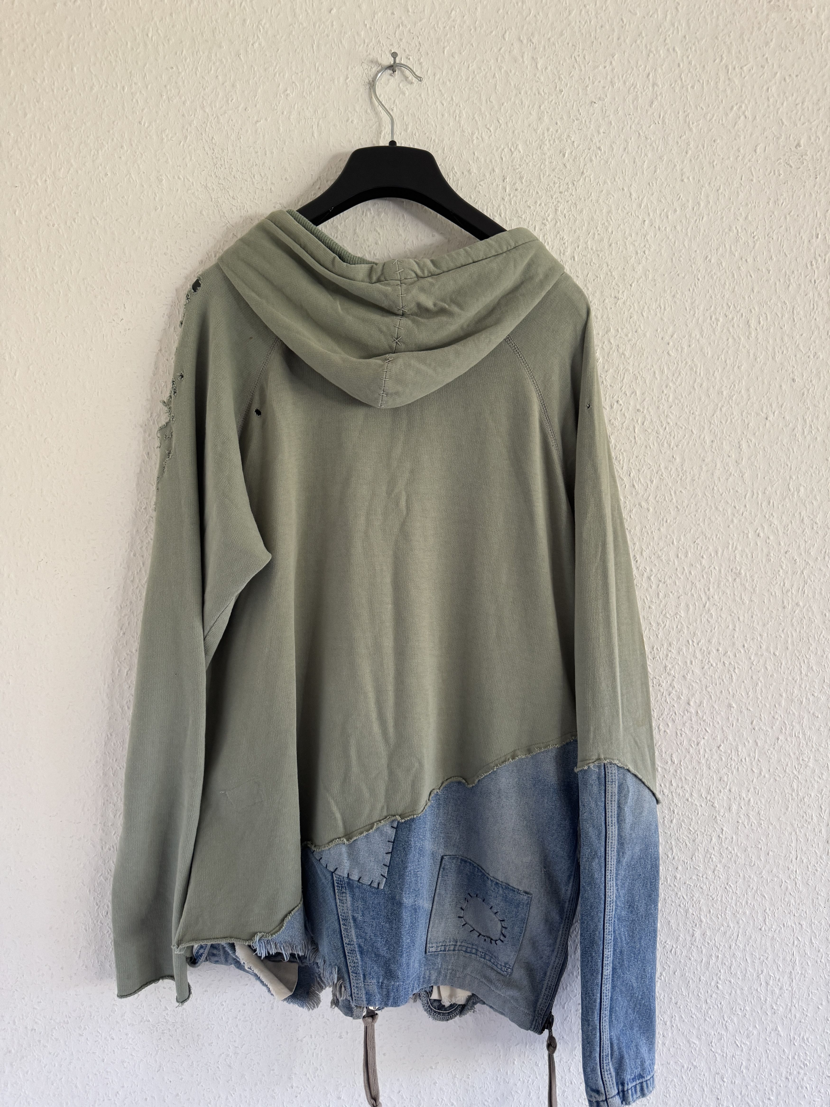 Greg Lauren Distressed Patchwork Hoodie Size US XL / EU 56 / 4 - 18 Thumbnail