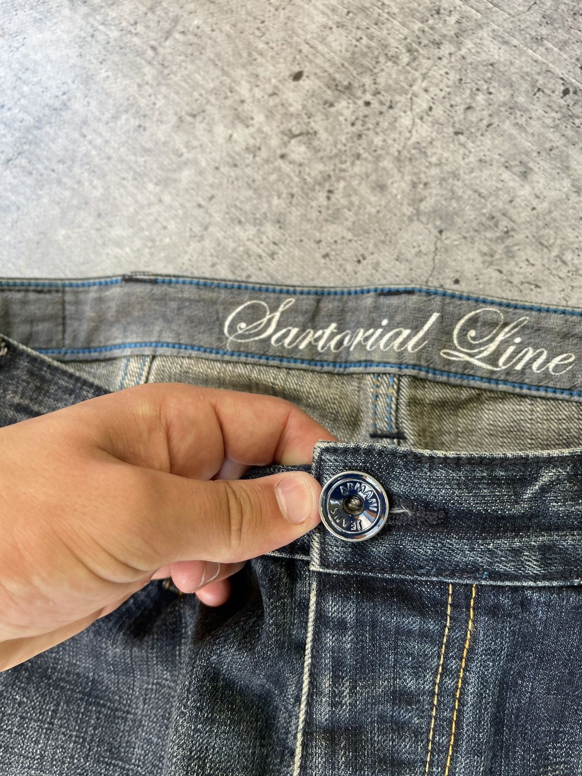 Other Armani Jeans Big Logo Denim Jeans Size US 34 / EU 50 - 8 Thumbnail