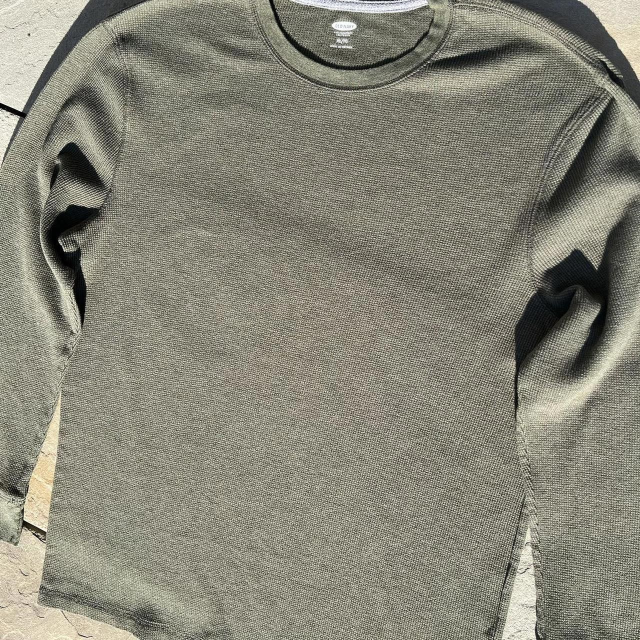 Old Navy Olive Green Waffle Knit Thermal Size US XL / EU 56 / 4 - 2 Thumbnail