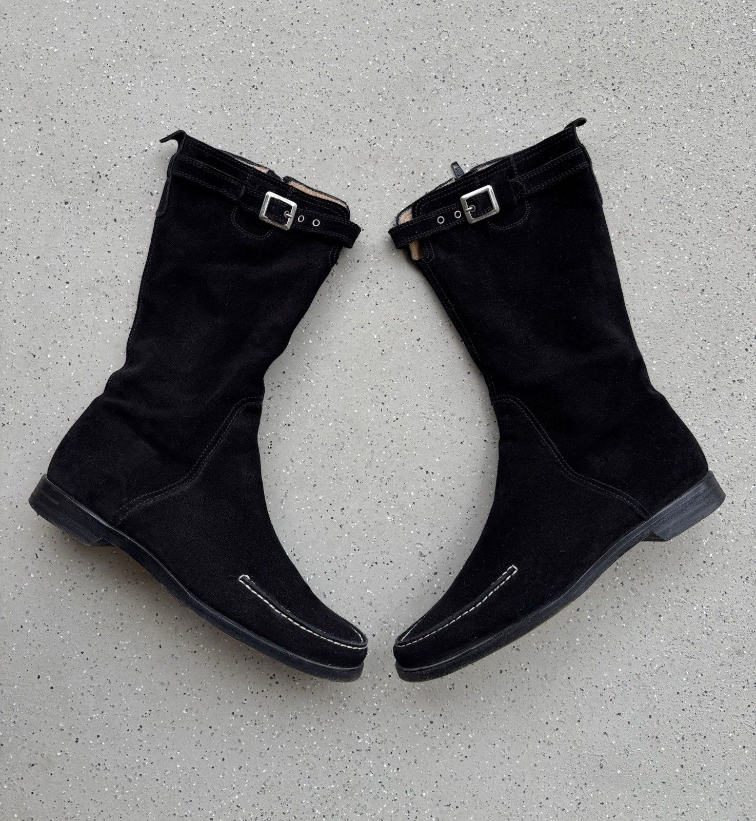 Escada Sport DDP vntg Escada Sport Suede Zip Knee Boots Shoes size 37.5 Size US 7.5 / IT 37.5 - 8 Thumbnail