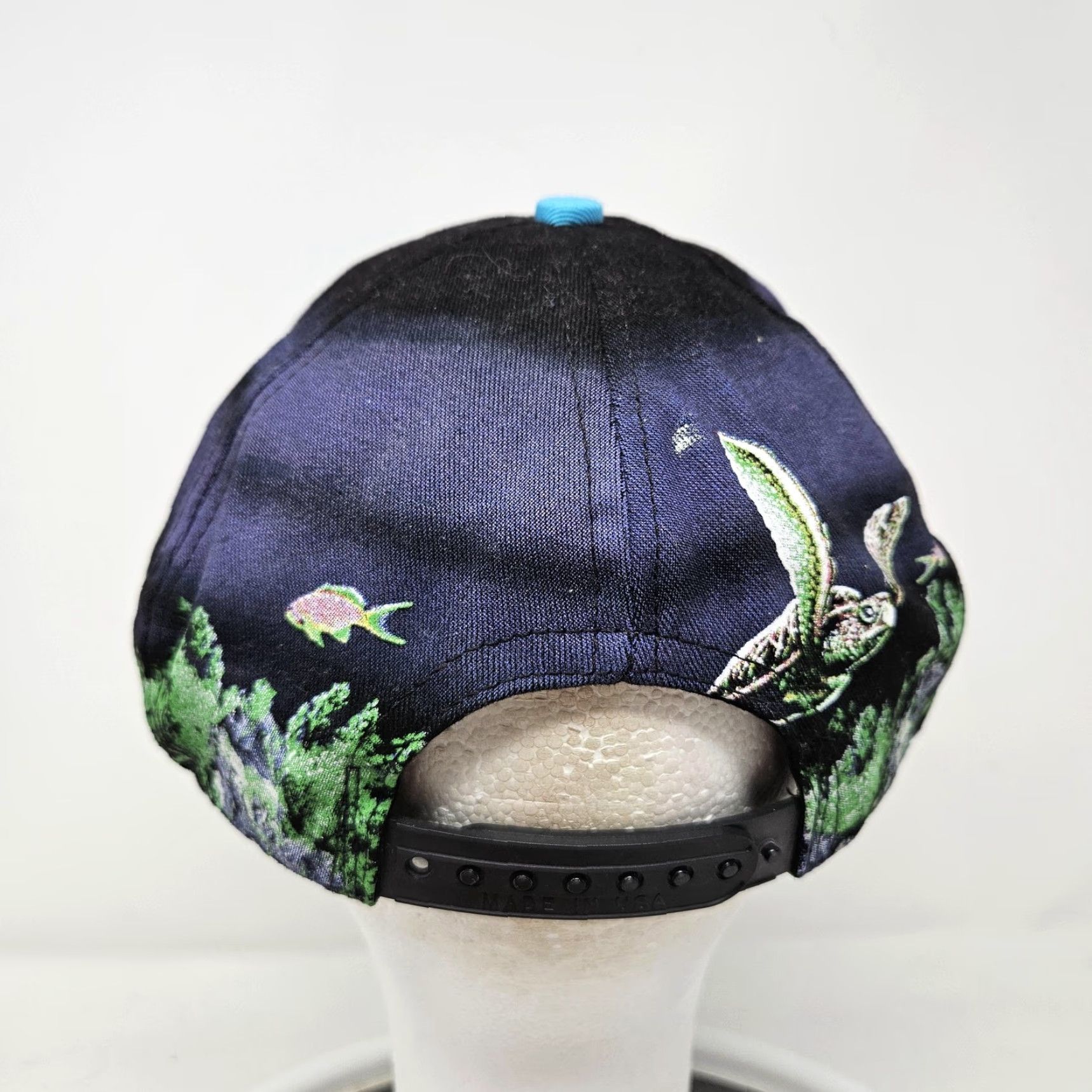 Vintage VINTAGE SeaWorld Hat Cap Snap Back Blue Orca Killer Whale Made USA Mens 90s Size ONE SIZE - 4 Thumbnail