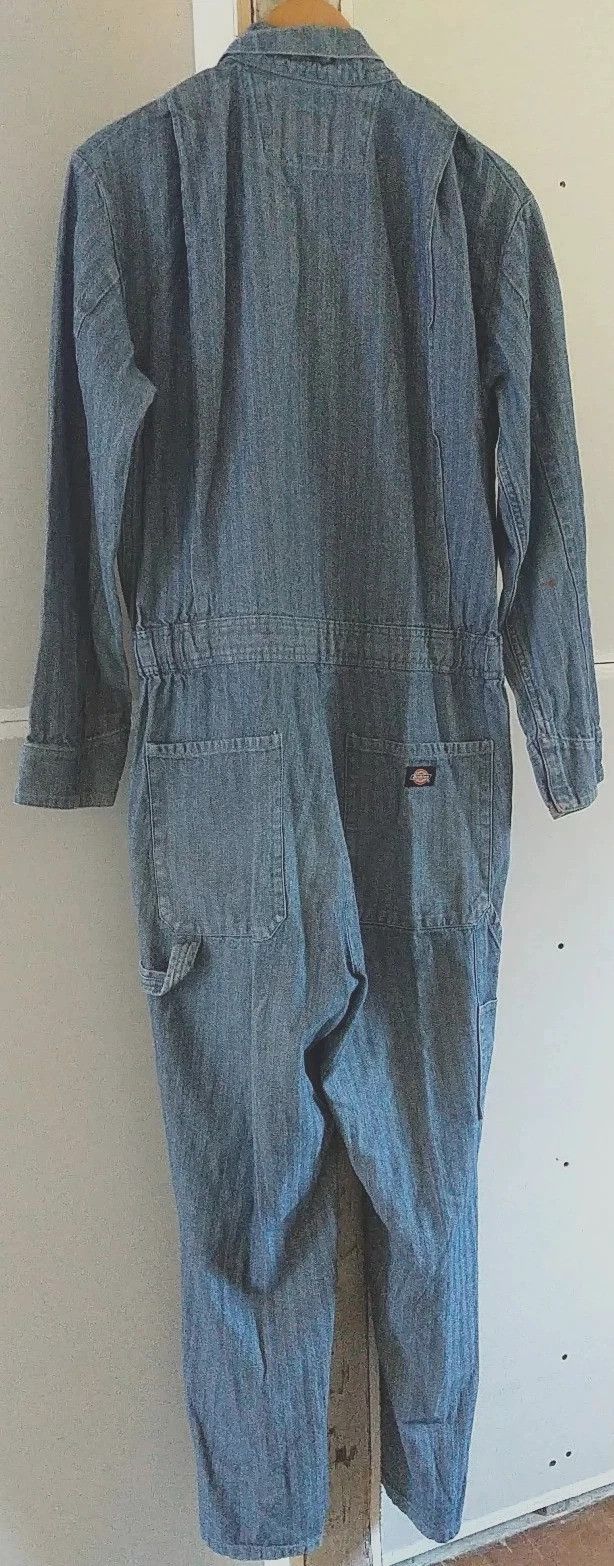 Dickies VTG DICKIES BLUE HERRINGBONE JUMPSUIT COVERALLS Size US 35 - 5 Thumbnail