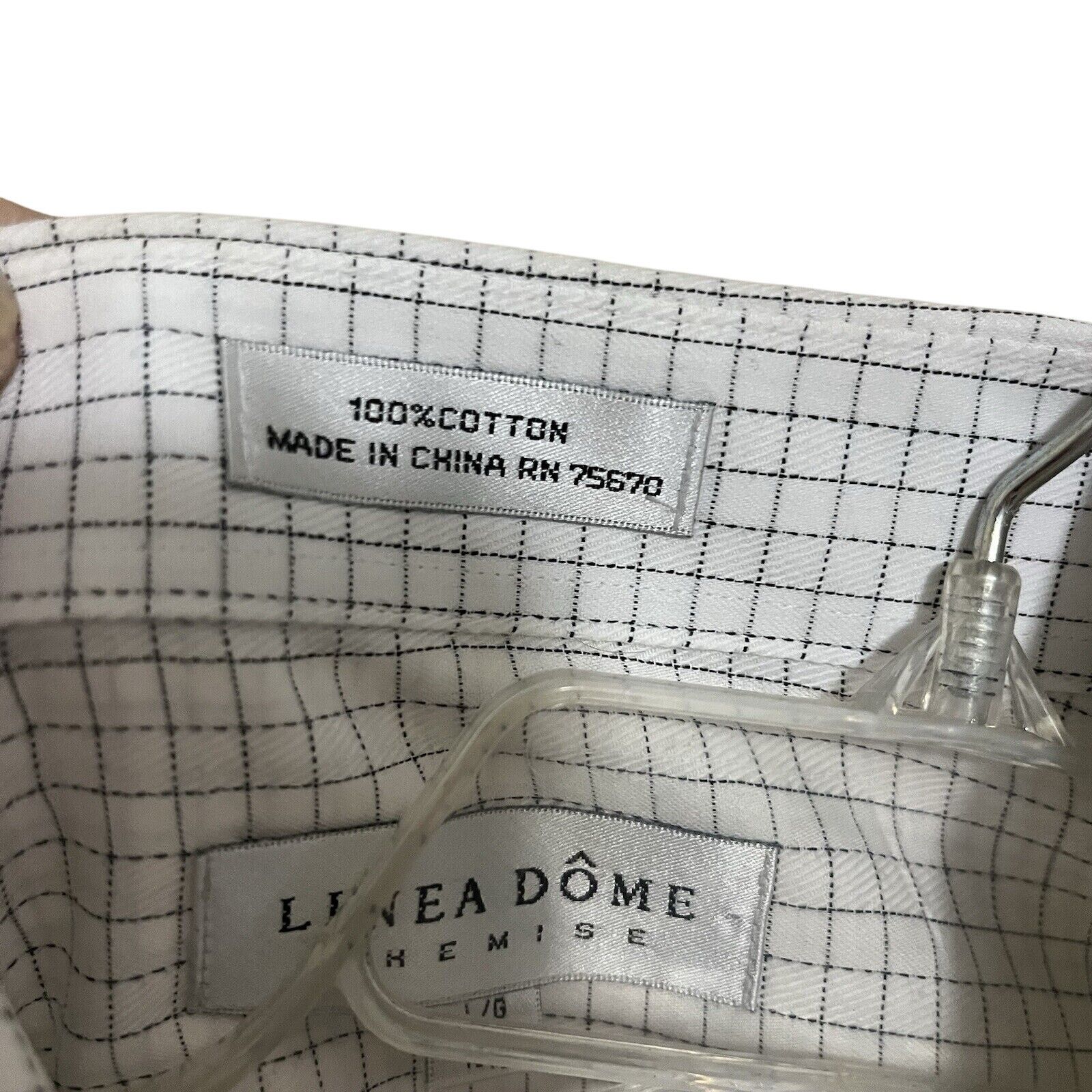 Other Linea Dome Chemise | White Windowpane Long Sl Shirt 16.5 Size US L / EU 52-54 / 3 - 4 Thumbnail