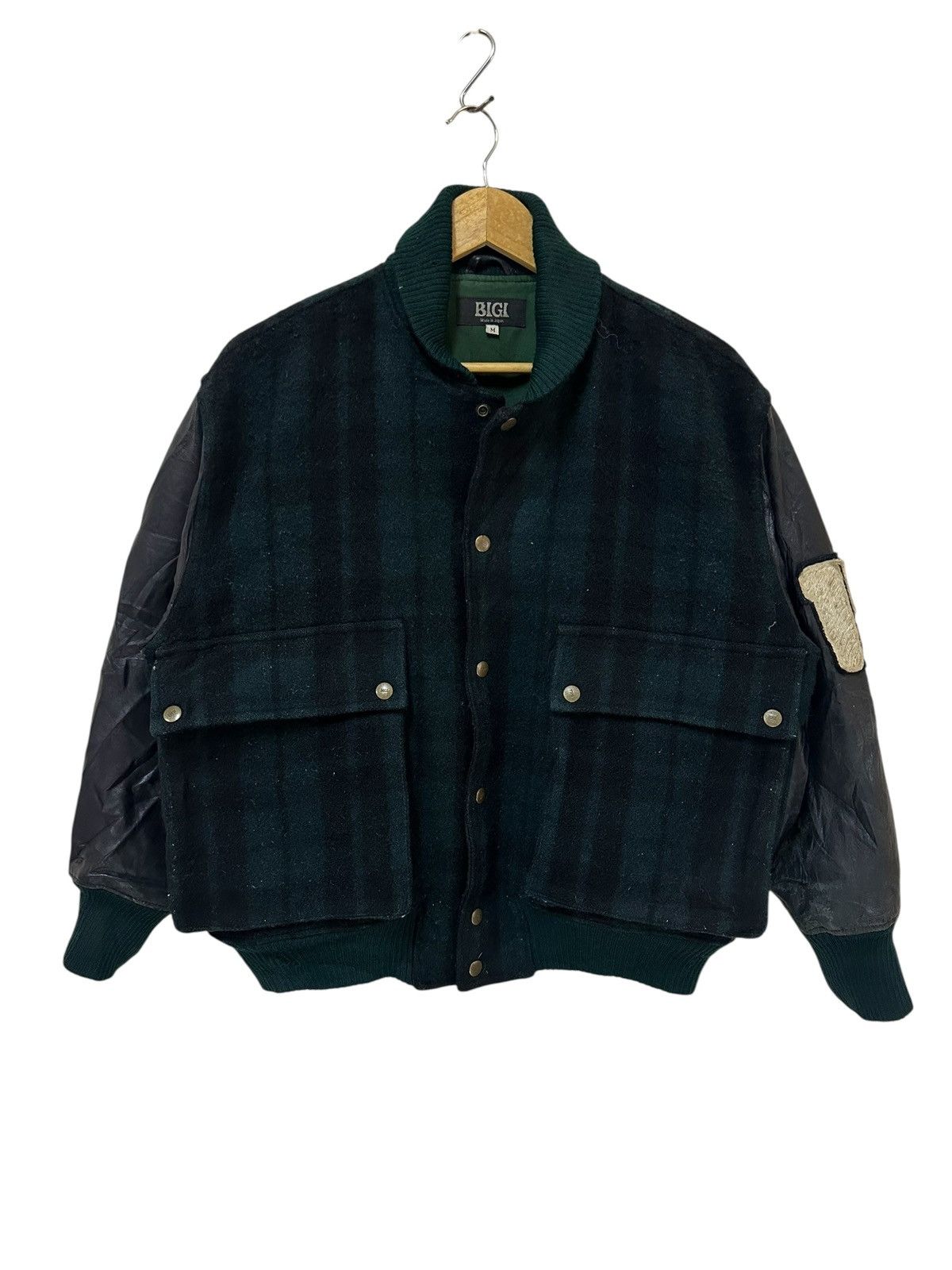 BIGI Vintage Bigi Anniversary Varsity Jacket Wool Plaid Jacket Size US M / EU 48-50 / 2 - 2 Thumbnail