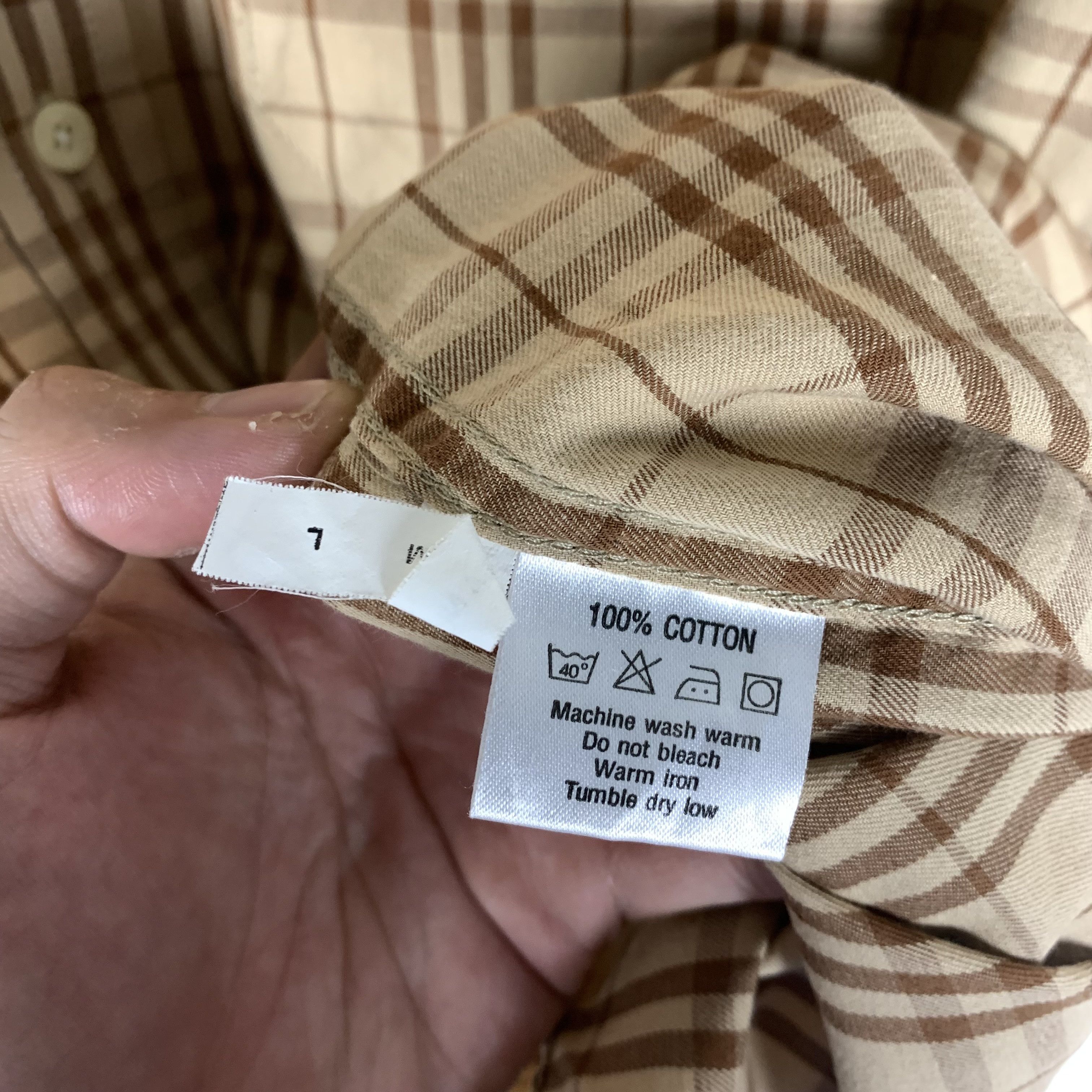 Burberry Vintage Burberry Nova Check L/S Shirt Size US L / EU 52-54 / 3 - 6 Thumbnail