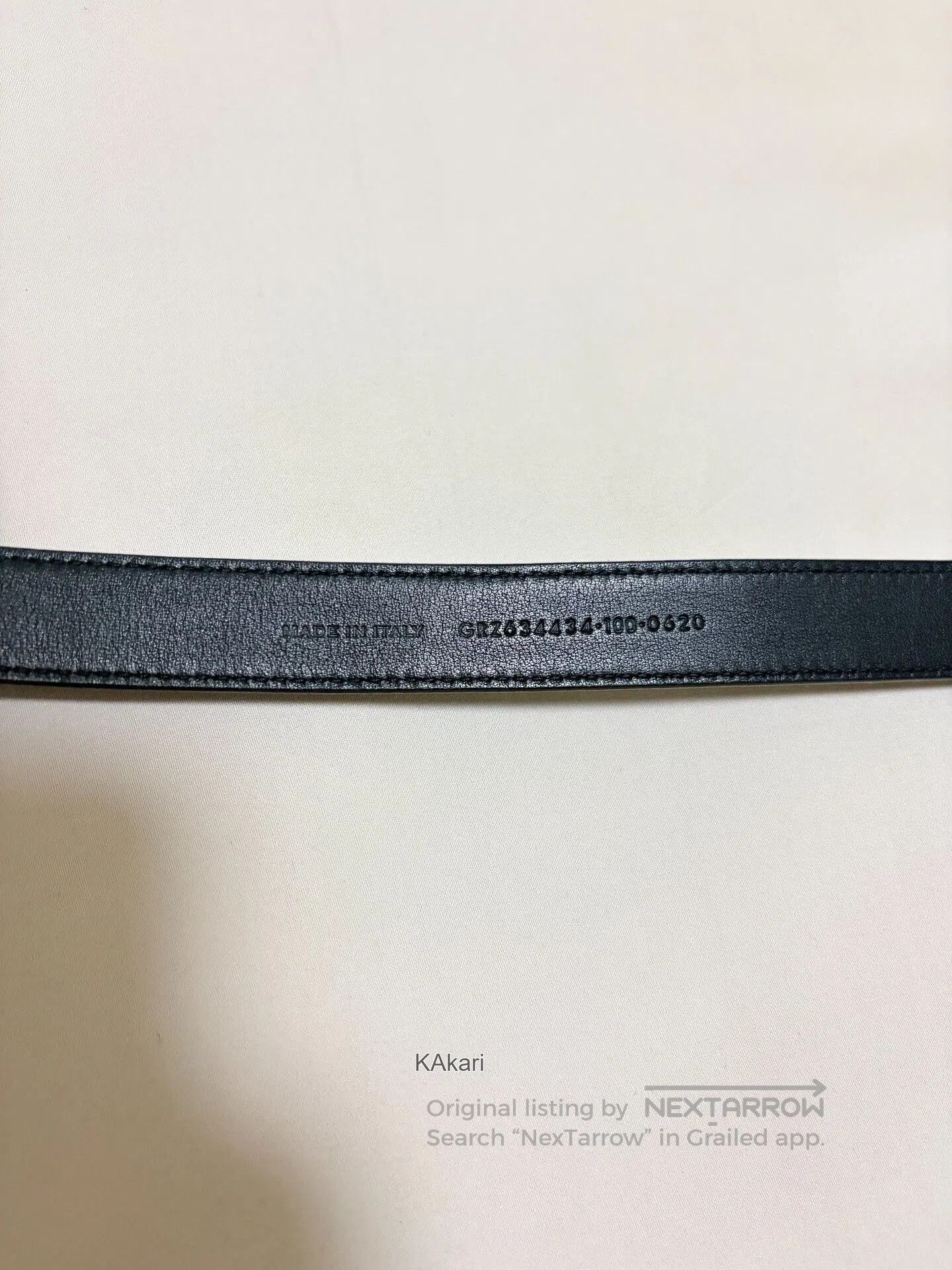 Saint Laurent Paris Saint Laurent SLP Croc Embossed Gold Buckle Belt. Size ONE SIZE - 4 Thumbnail