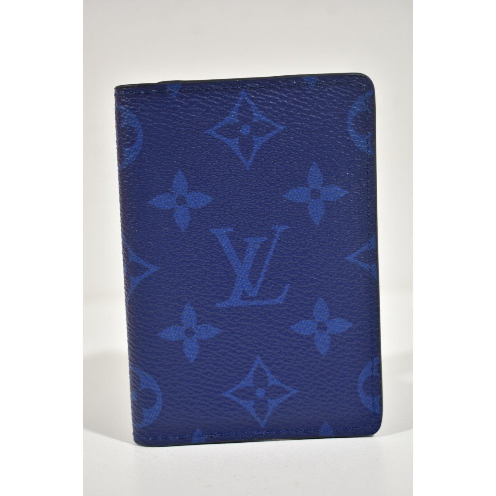 Louis Vuitton Louis Vuitton Navy Monogram Logo Pocket Organizer Wallet Size ONE SIZE - 2 Thumbnail