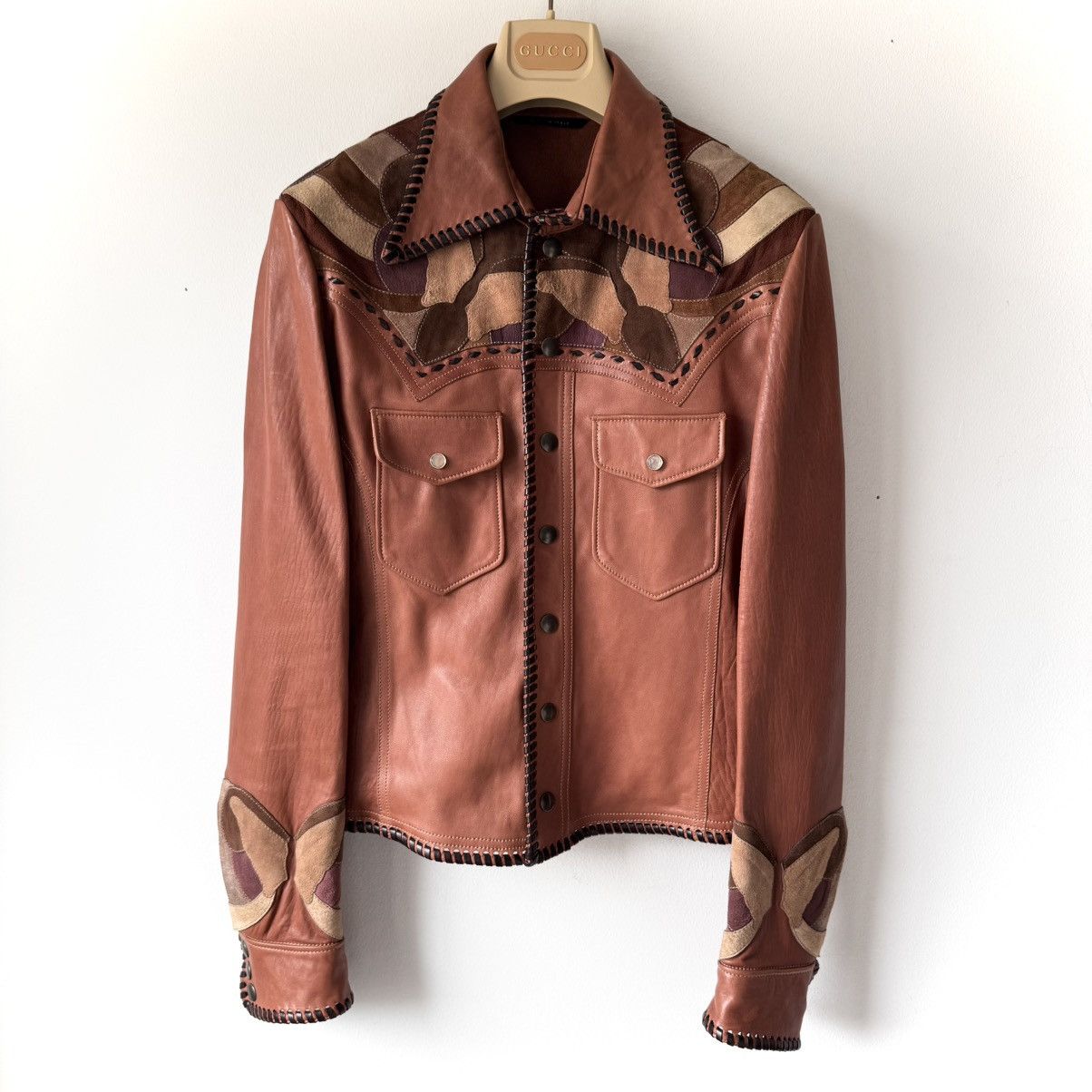 Gucci Gucci by Tom ford AW2004 suede leather safari jacket | Grailed