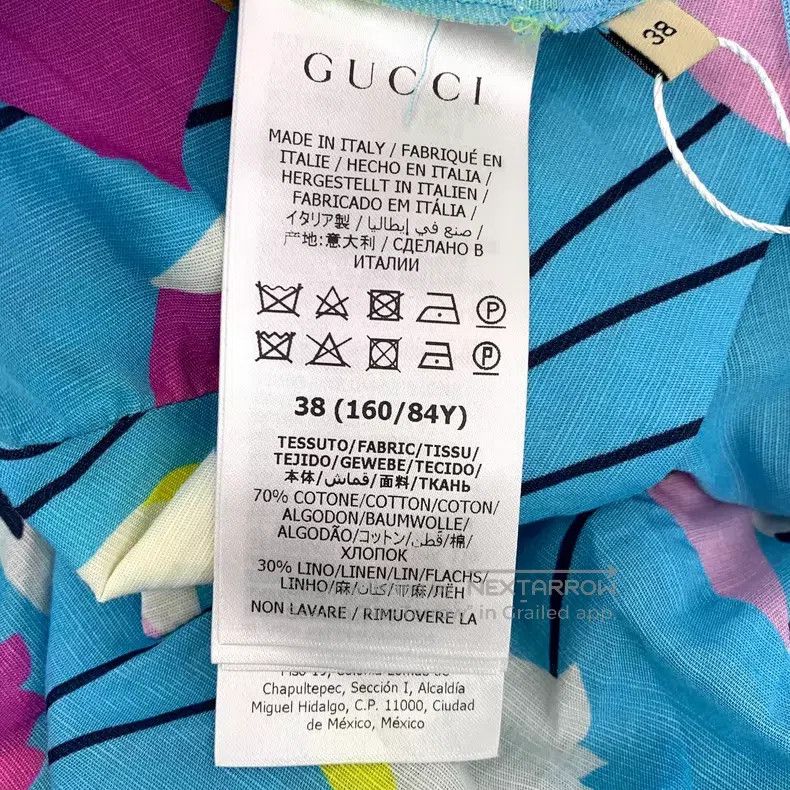 Gucci Gucci Borderless Overture Blue Floral Print Cotton Lapel S Size XS / US 0-2 / IT 36-38 - 6 Thumbnail
