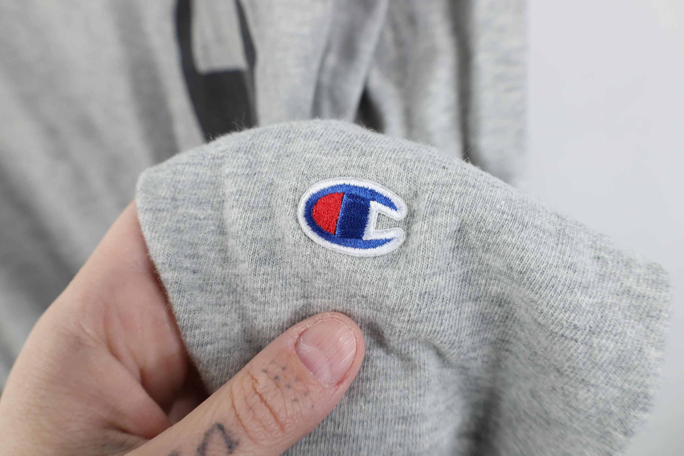 Champion Y2K Champion Jumbo Print Long Sleeve T-Shirt Heather Gray Size US L / EU 52-54 / 3 - 6 Thumbnail