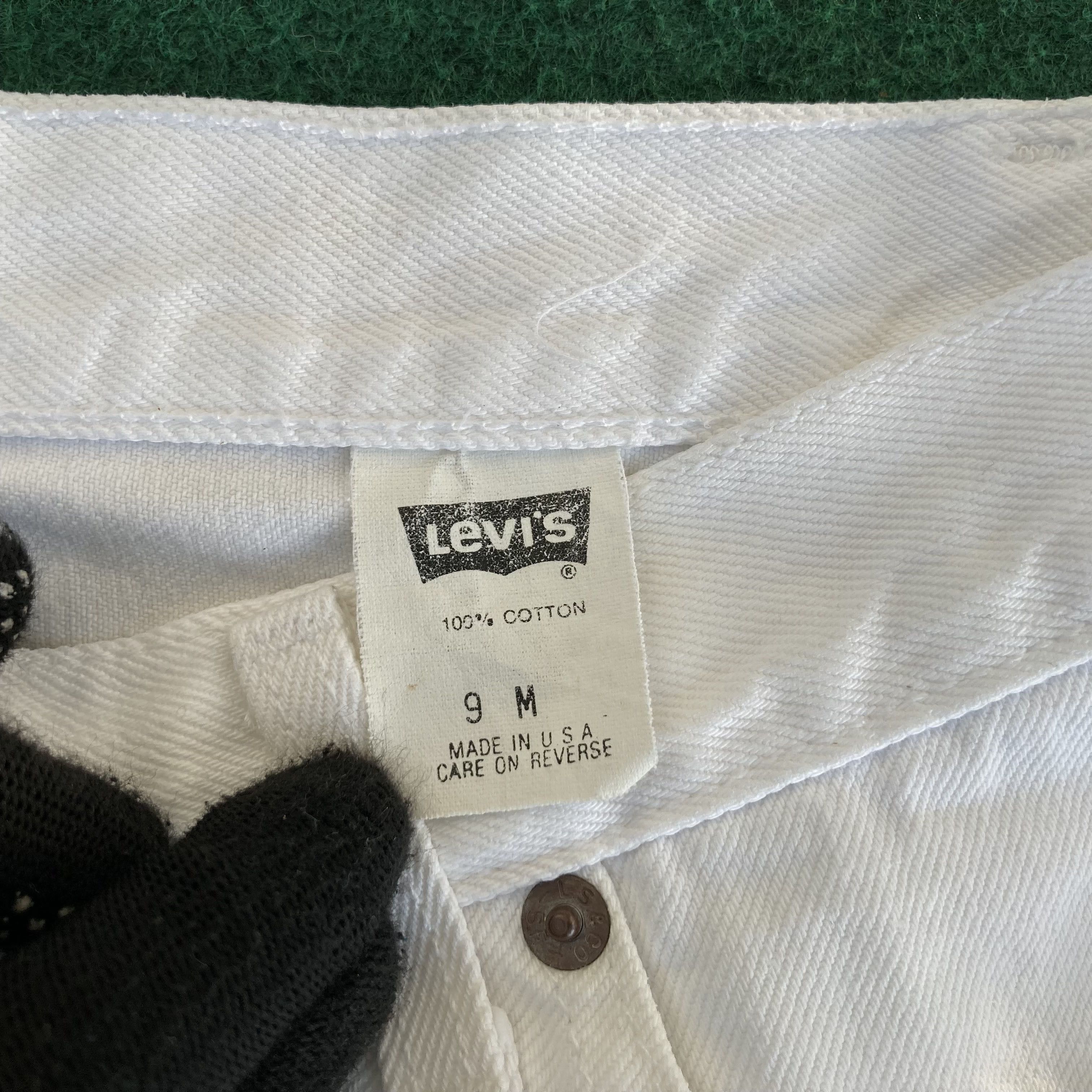 Levi's × Vintage Vtg Levis 501 Distressed Ripped Women White Grunge Jeans Size 26" / US 2 / IT 38 - 5 Thumbnail