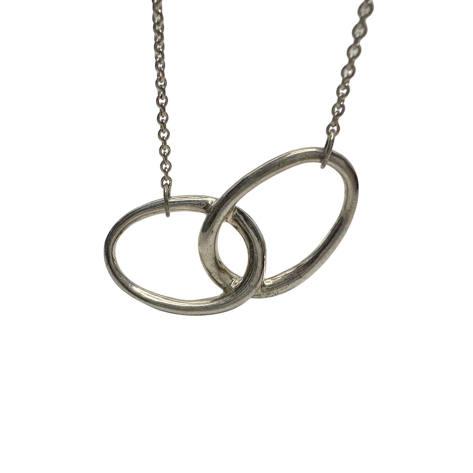 Tiffany & Co. Tiffany and Co Elsa Peretti Large Double Loop Necklace 15" Size ONE SIZE - 3 Thumbnail