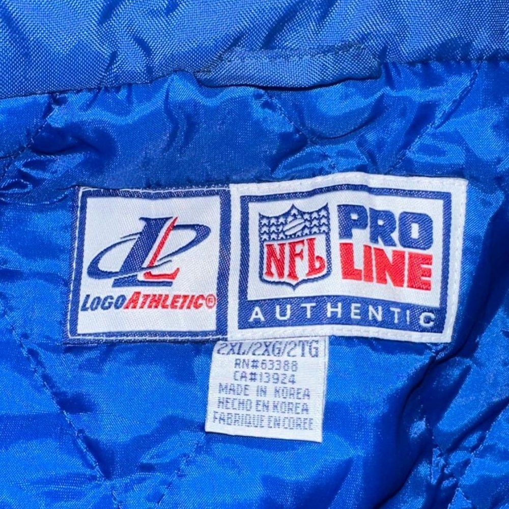 Vintage Vintage Logo Athletic Quilt lined Blue Jacket Men's Size 2X Size US XXL / EU 58 / 5 - 2 Thumbnail