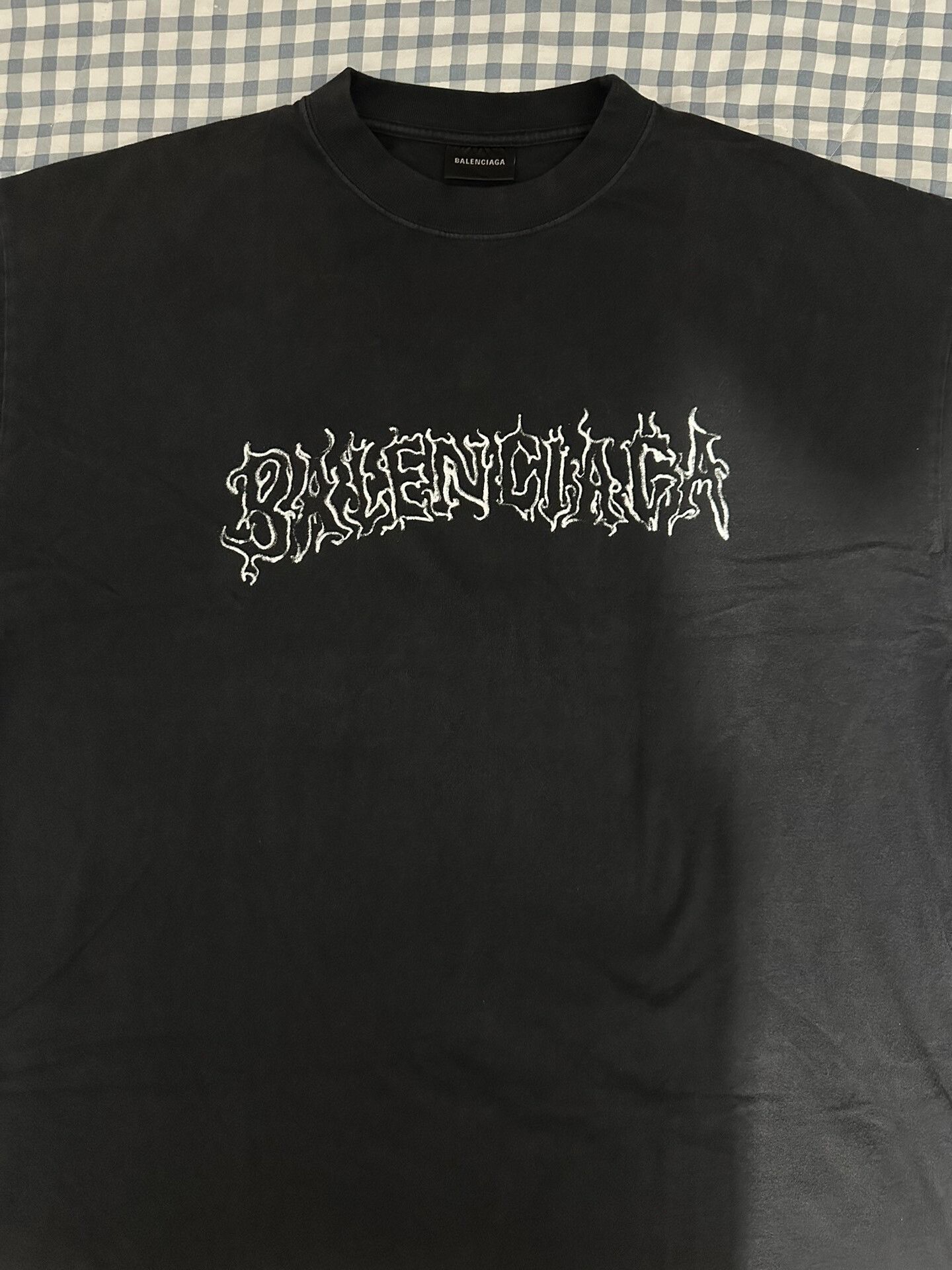 Balenciaga Balenciaga Flame Logo Short Sleeve T-shirt Size US M / EU 48-50 / 2 - 1 Thumbnail