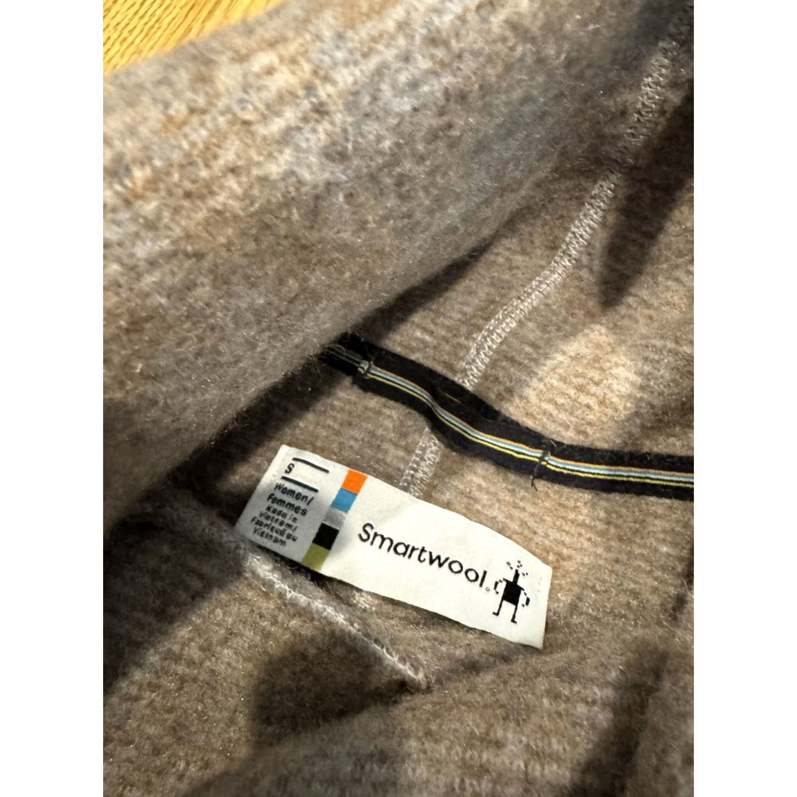 Smartwool SmartWool Sweater Womens S Beige Hudson Trail Fleece Pullover Women Turtleneck Pockets Size S / US 4 / IT 40 - 5 Thumbnail