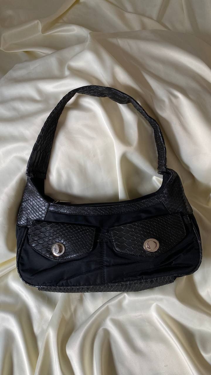 Vintage Vintage leatherette black shoulder bag Size ONE SIZE - 1 Thumbnail