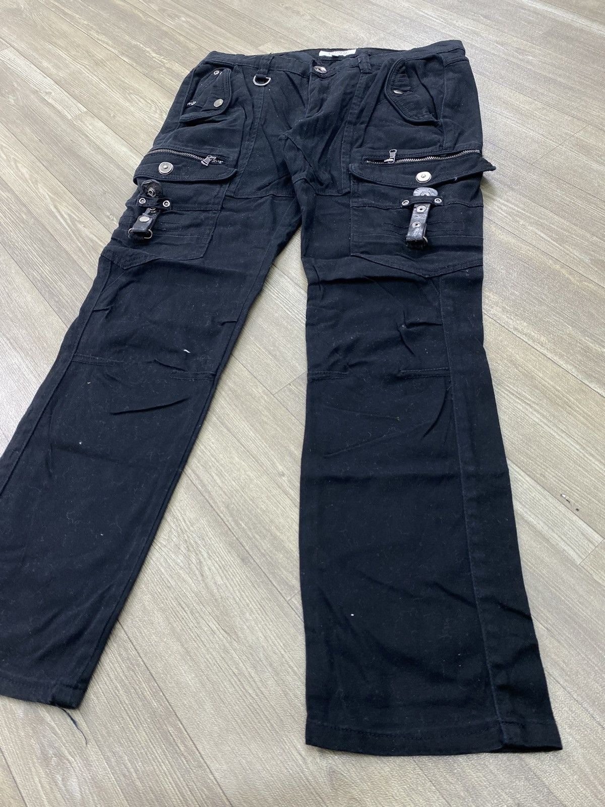 If Six Was Nine 2000s Growth by In The Attic 3D Bondage Punk Lgb Pants Y2K Size US 28 / EU 44 - 3 Thumbnail