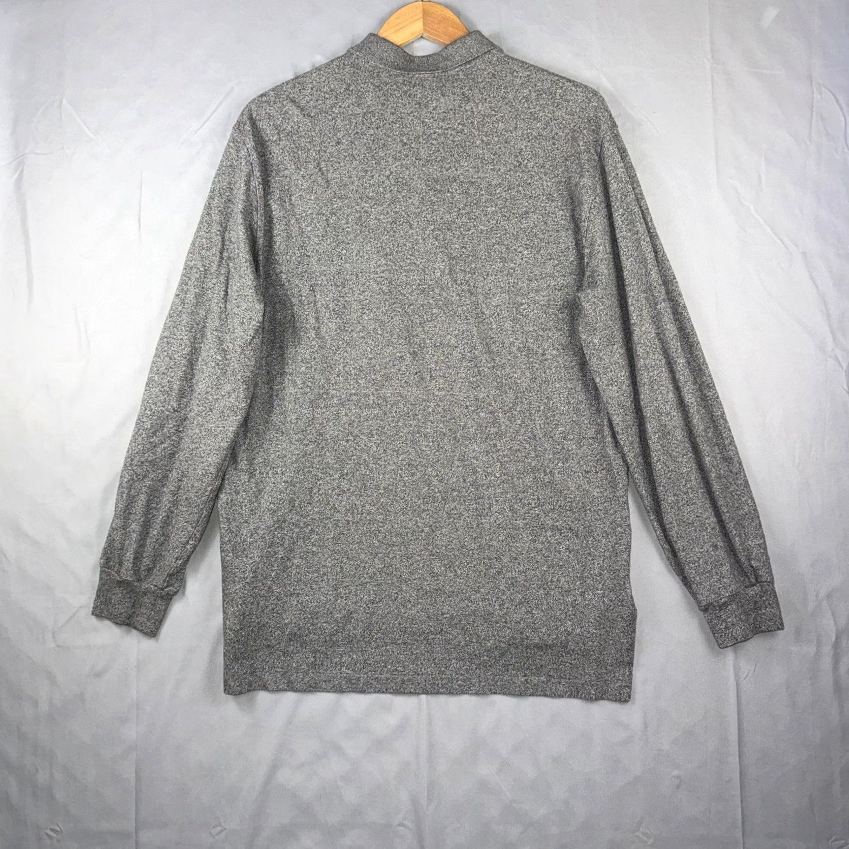 Polo Ralph Lauren Polo Ralph Lauren Mens Large Gray Long Sleeve Cotton Pony Logo Polo Shirt Size US L / EU 52-54 / 3 - 2 Thumbnail
