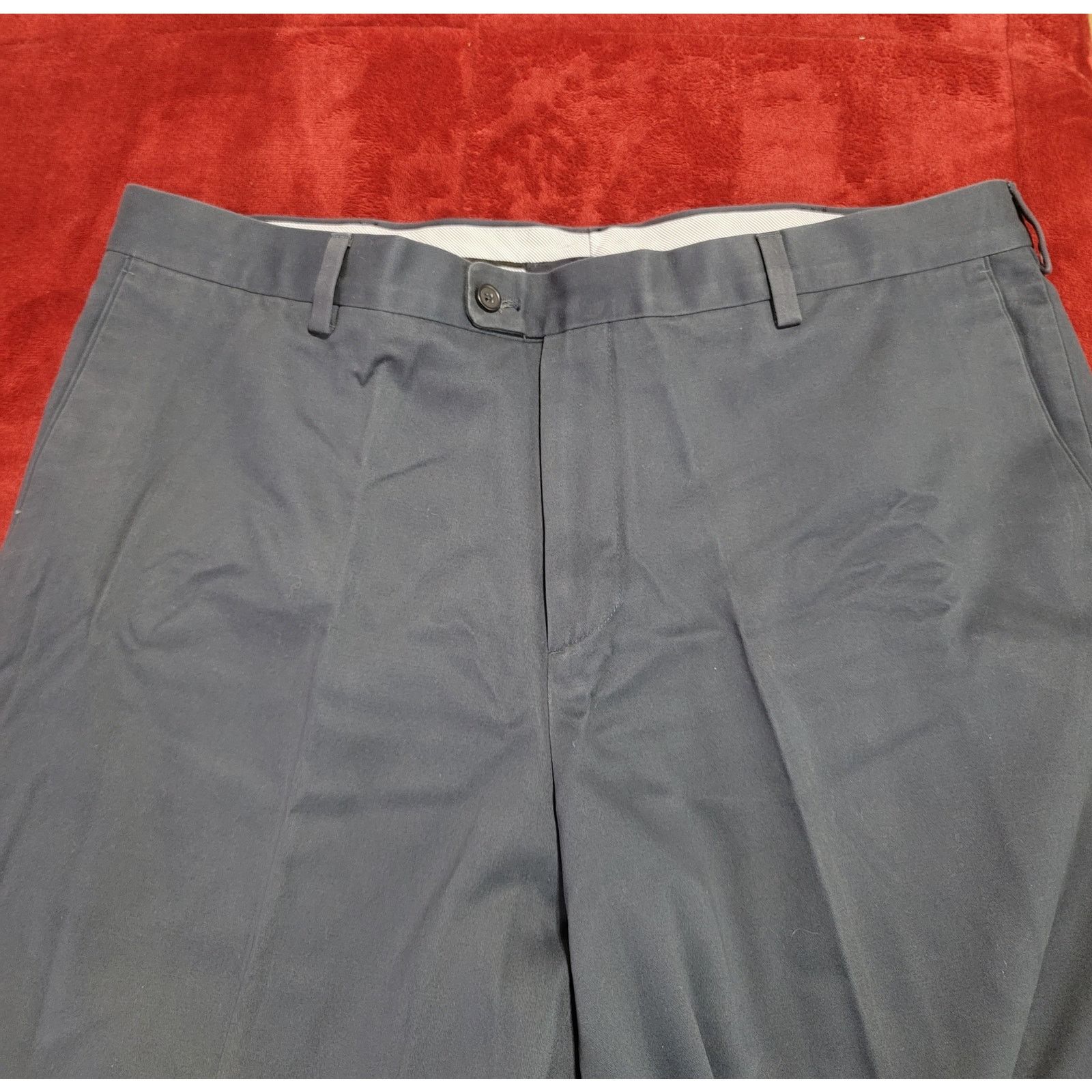 Kirkland Signature Kirkland Navy Blue Flat Front Dress Pants 40 Straight Leg Size US 40 / EU 56 - 1 Thumbnail