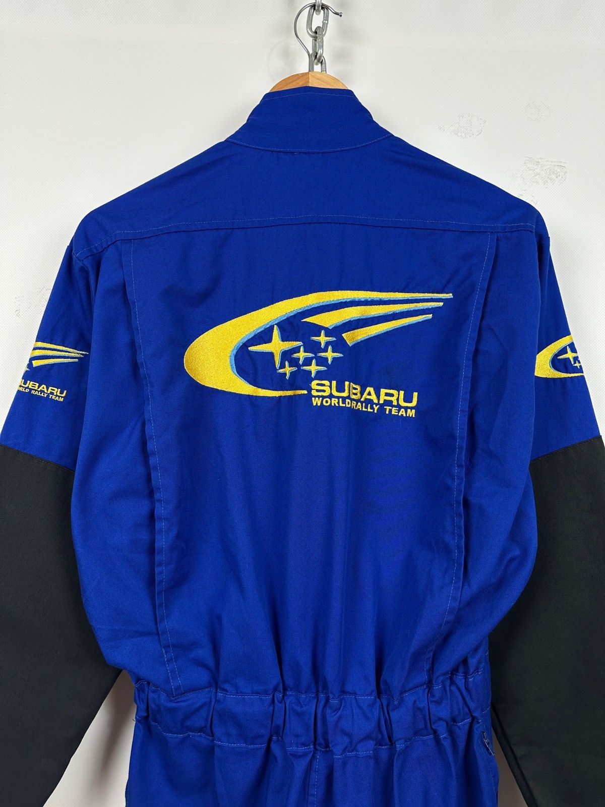 Vintage 90s Vintage Subaru World Rally Team WRC Racing Coveralls Size US 32 / EU 48 - 4 Thumbnail