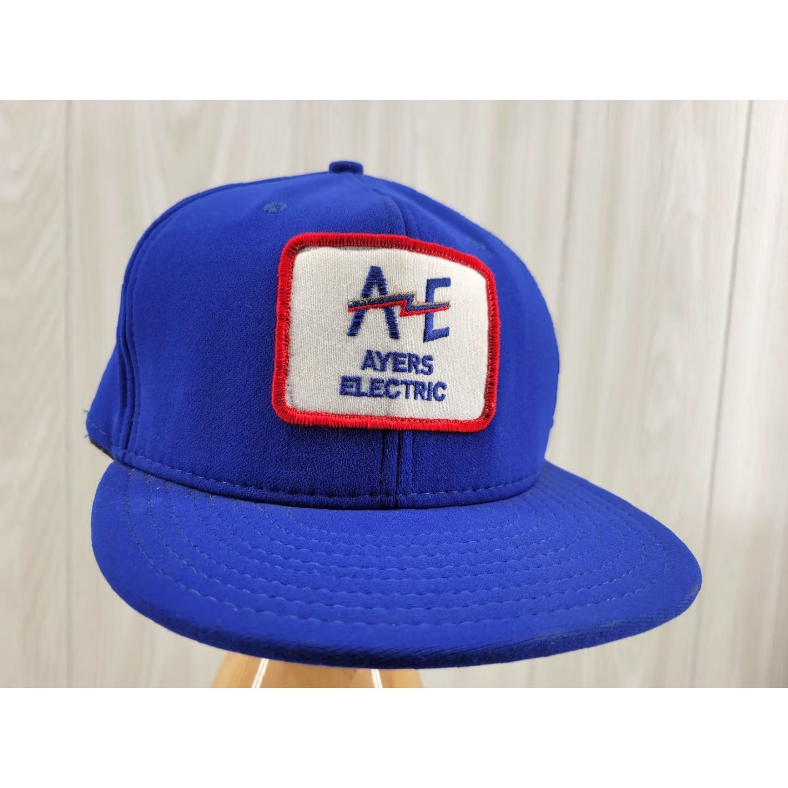 Vintage VINTAGE Ayers Electric Hat Blue Snapback USA Made Men One Size Blue Trucker Hat Mens Size ONE SIZE - 2 Thumbnail